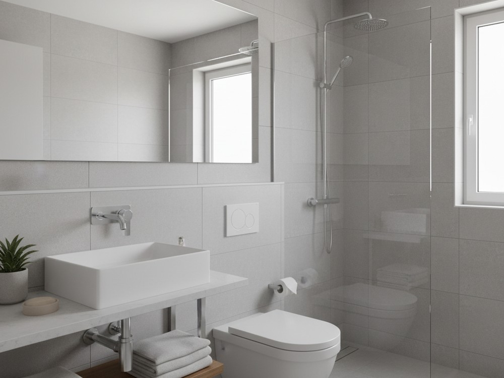 Salle de bain rénovée par un plombier à Calais
